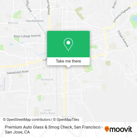 Premium Auto Glass & Smog Check map