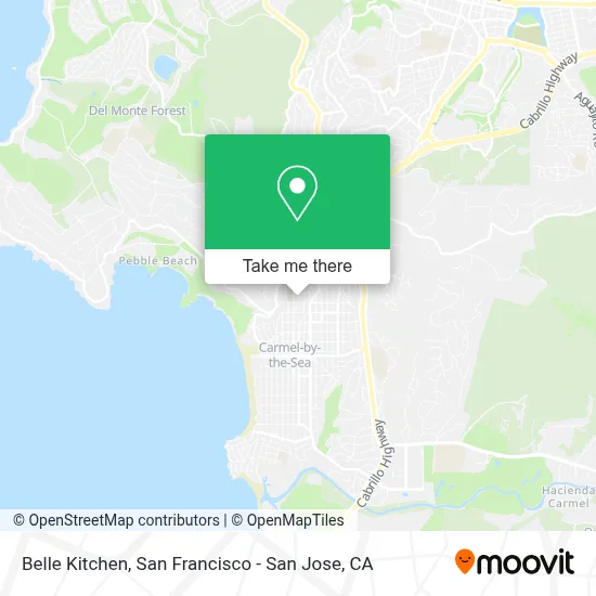 Belle Kitchen map