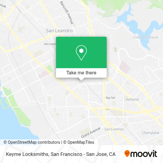 Keyme Locksmiths map