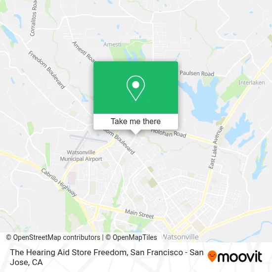 The Hearing Aid Store Freedom map