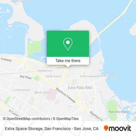 Extra Space Storage map