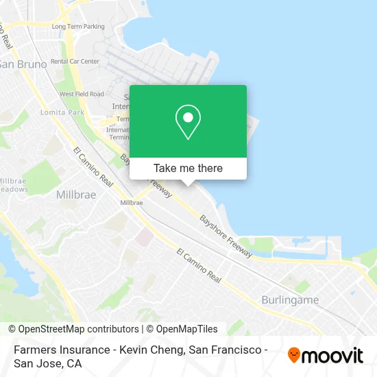 Farmers Insurance - Kevin Cheng map