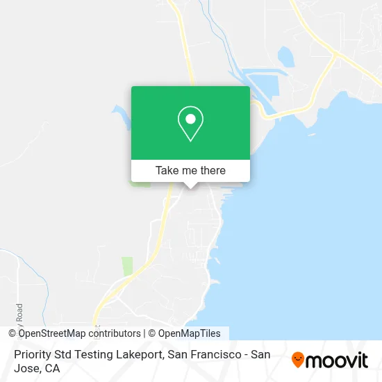 Priority Std Testing Lakeport map