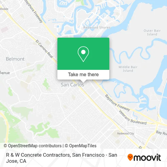R & W Concrete Contractors map