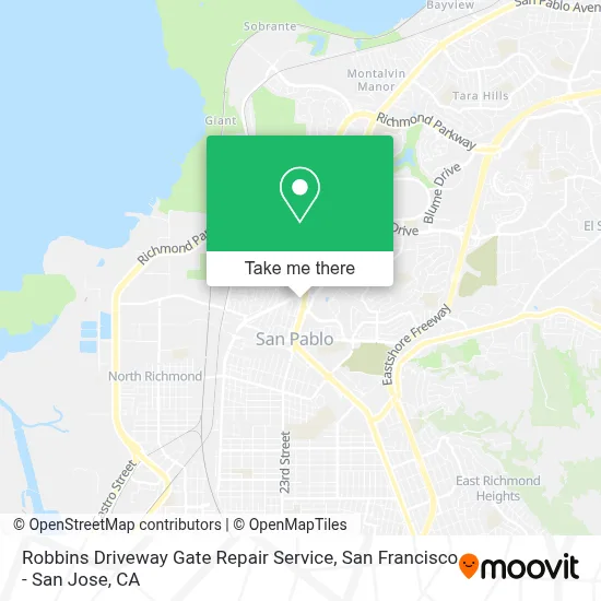 Robbins Driveway Gate Repair Service map
