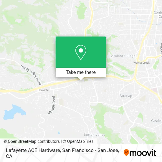 Lafayette ACE Hardware map