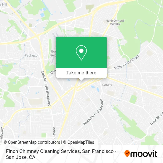 Finch Chimney Cleaning Services map
