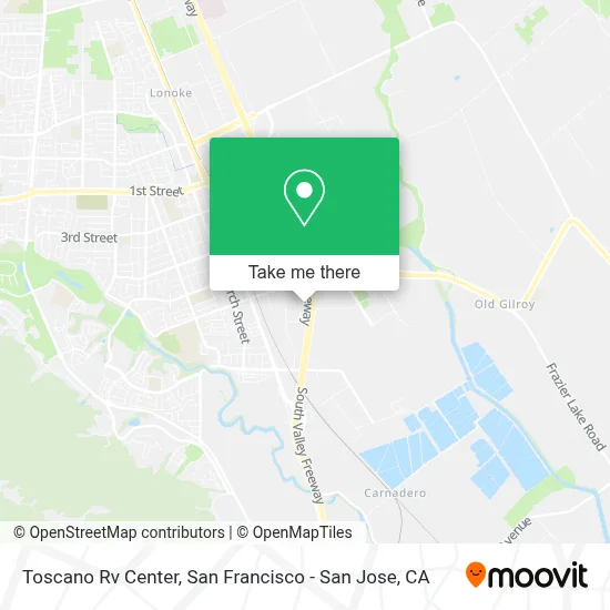 Toscano Rv Center map