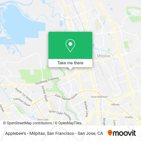Applebee's - Milpitas map