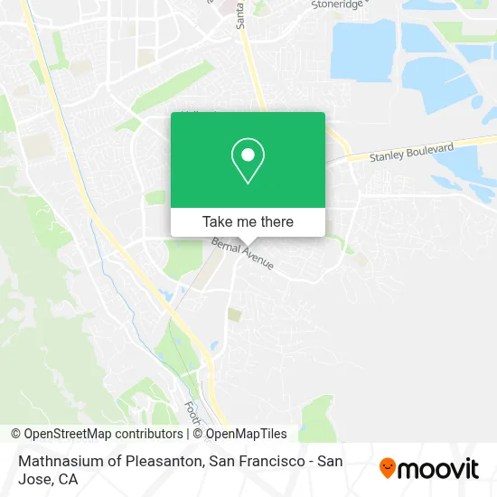 Mathnasium of Pleasanton map