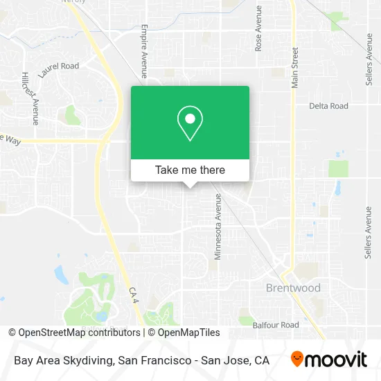 Bay Area Skydiving map