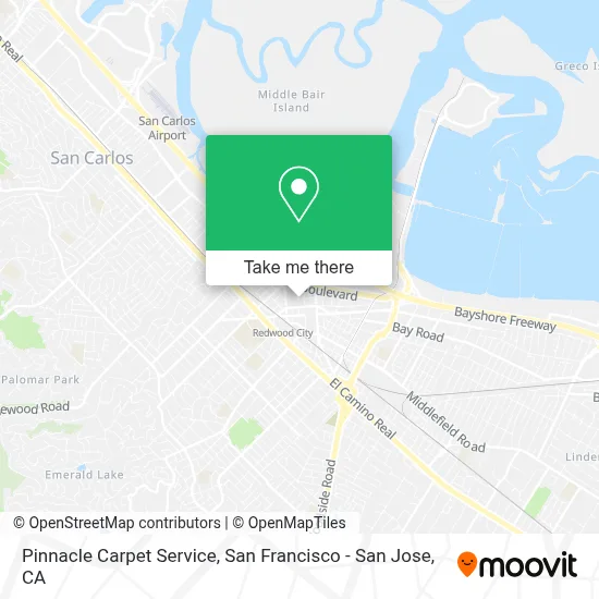Pinnacle Carpet Service map