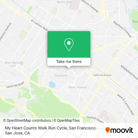 My Heart Counts Walk Run Cycle map