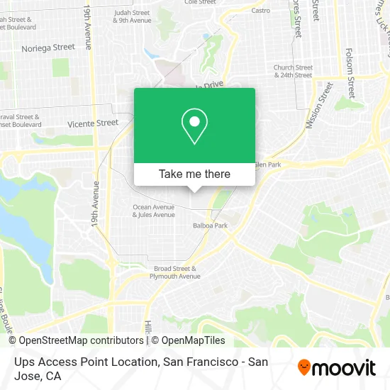 Ups Access Point Location map