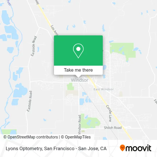 Lyons Optometry map