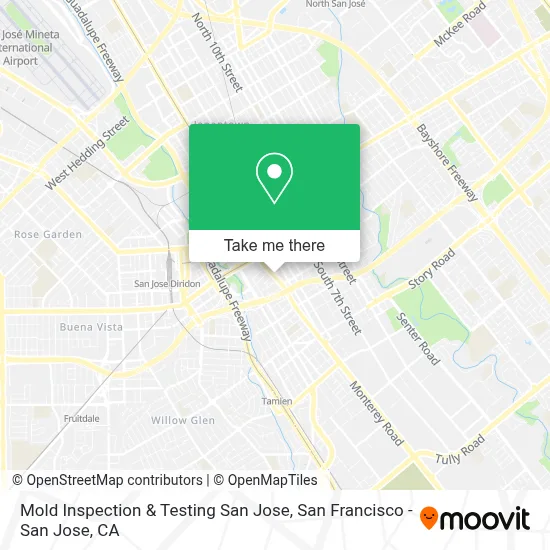 Mold Inspection & Testing San Jose map