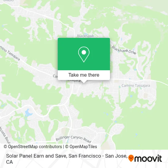 Solar Panel Earn and Save map