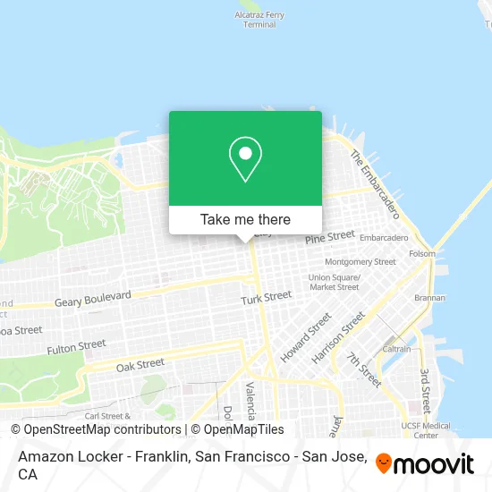 Amazon Locker - Franklin map