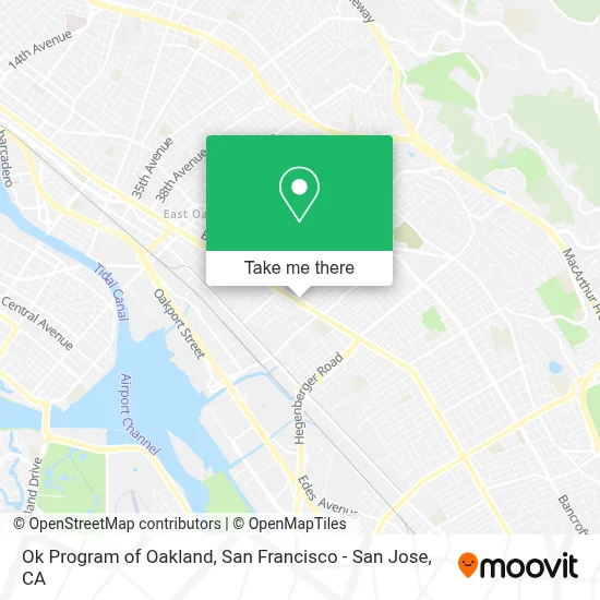 Ok Program of Oakland map