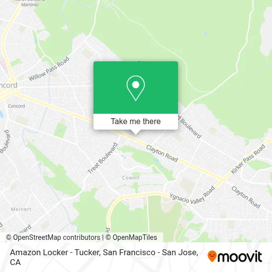 Amazon Locker - Tucker map