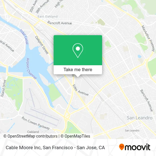 Cable Moore Inc map
