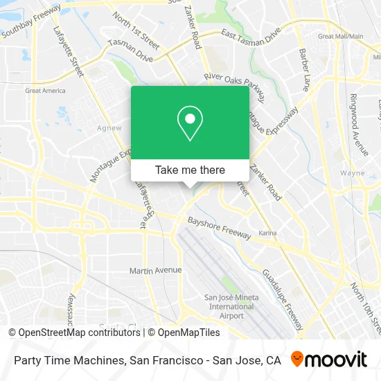 Party Time Machines map