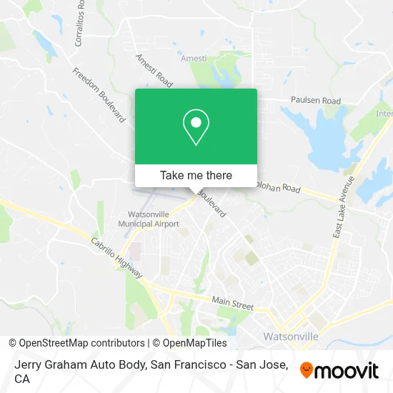 Jerry Graham Auto Body map