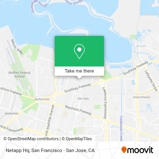 Netapp Hq map