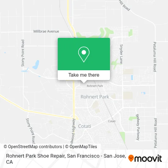 Rohnert Park Shoe Repair map