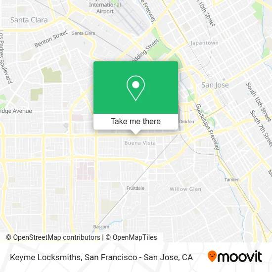Keyme Locksmiths map