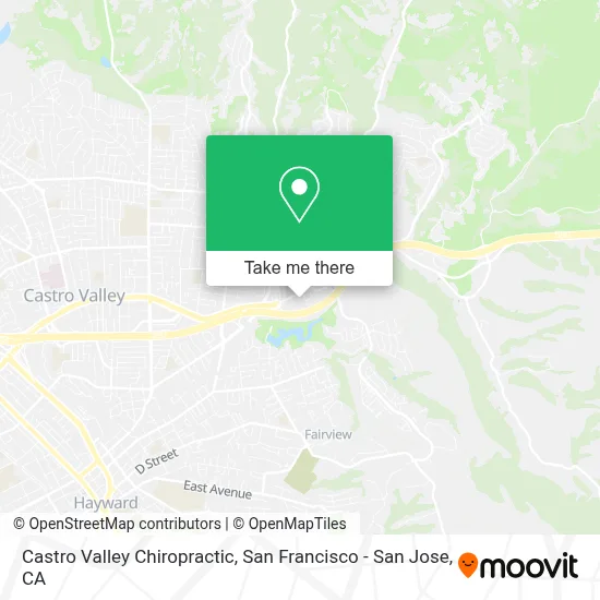 Castro Valley Chiropractic map