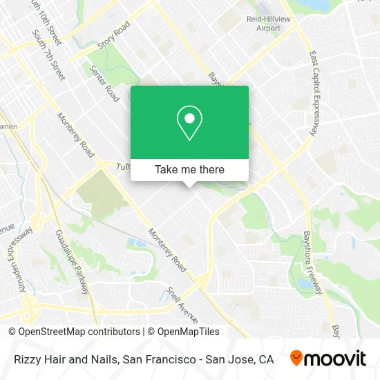 Rizzy Hair and Nails map