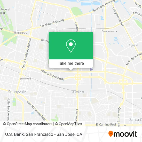 U.S. Bank map
