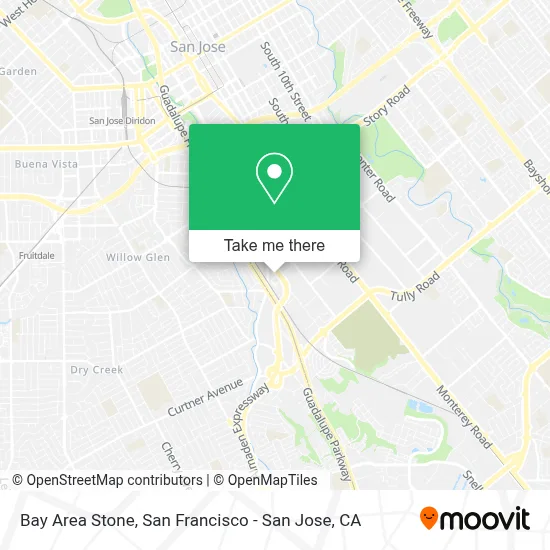 Bay Area Stone map