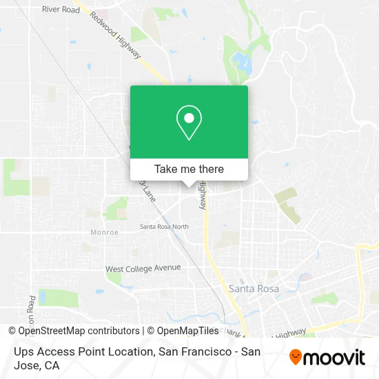 Ups Access Point Location map