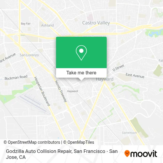 Godzilla Auto Collision Repair map