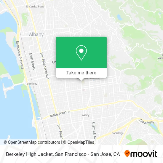 Berkeley High Jacket map