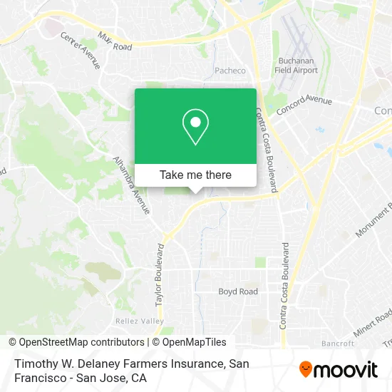 Timothy W. Delaney Farmers Insurance map