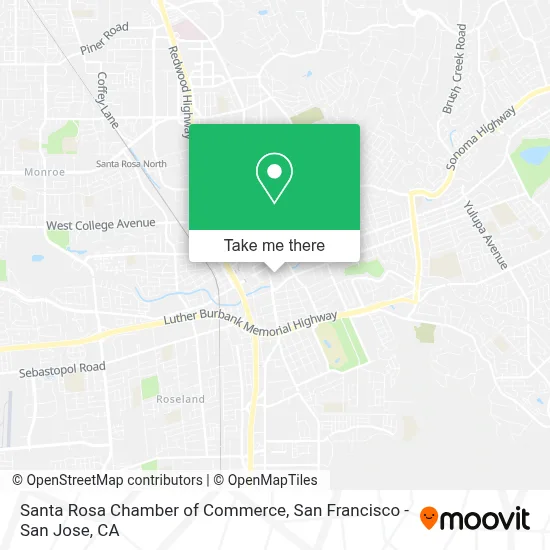 Santa Rosa Chamber of Commerce map