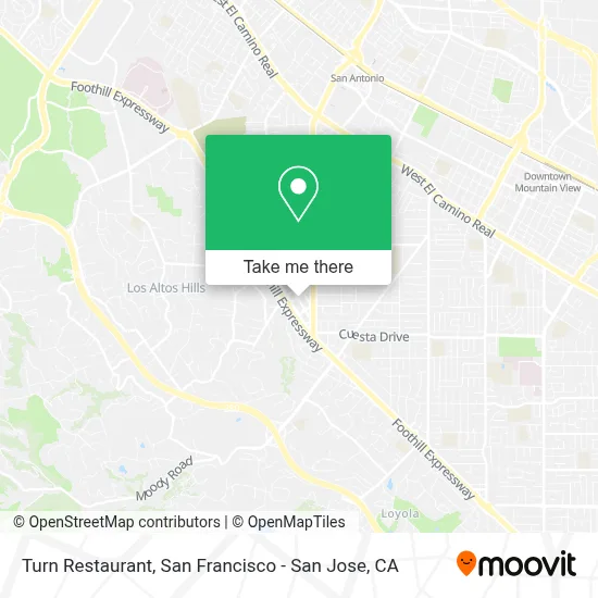 Turn Restaurant map