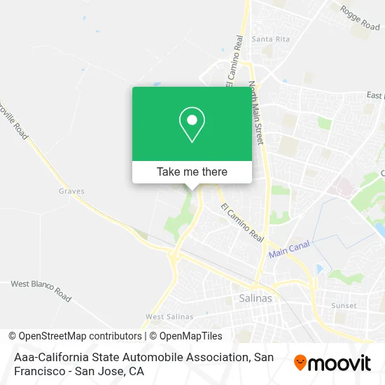 Aaa-California State Automobile Association map