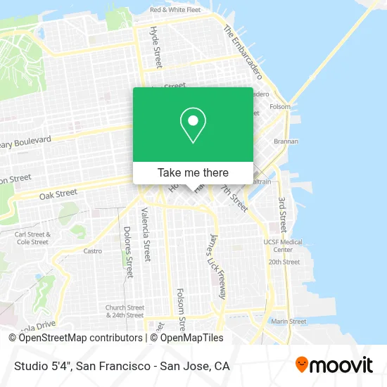 Studio 5'4" map