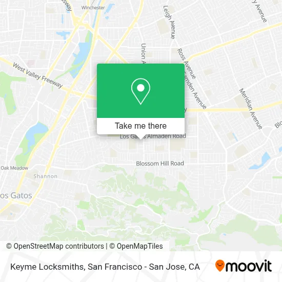 Keyme Locksmiths map