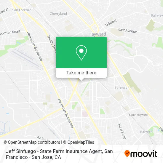 Jeff Sinfuego - State Farm Insurance Agent map