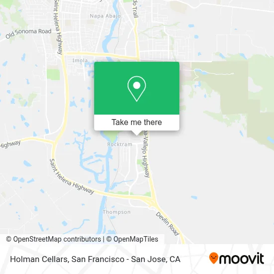 Holman Cellars map