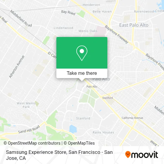 Samsung Experience Store map