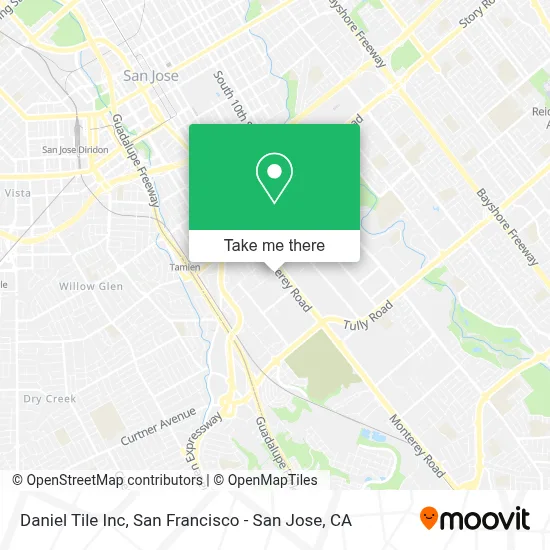 Daniel Tile Inc map