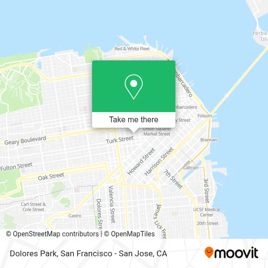 Dolores Park map
