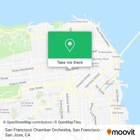San Francisco Chamber Orchestra map