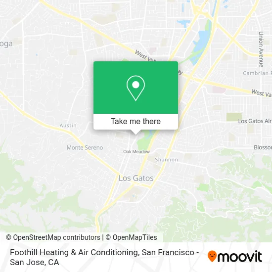 Foothill Heating & Air Conditioning map